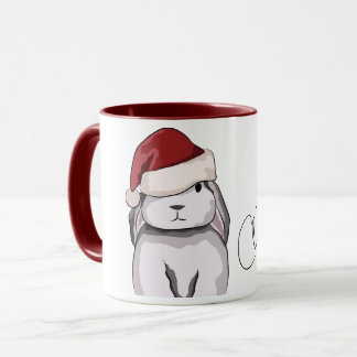 Cute Bunny Imaged Christmas Mug