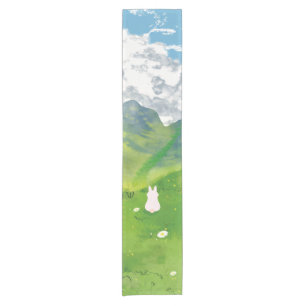 Cute Bunny in Mountain View Table Runner