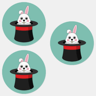 Cute Bunny in Wizard Hat