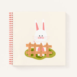 Cute Bunny Kawaii Spiral Notebook