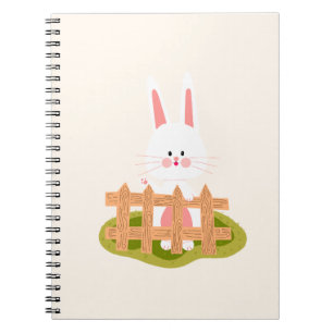 Cute Bunny Kawaii Spiral Notebook Adorable School