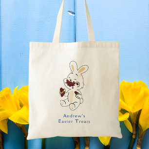 Cute Bunny Kids Easter Treat Tote Bag
