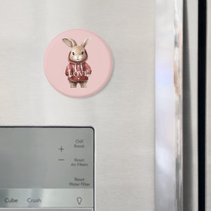 Cute Bunny Love Magnet