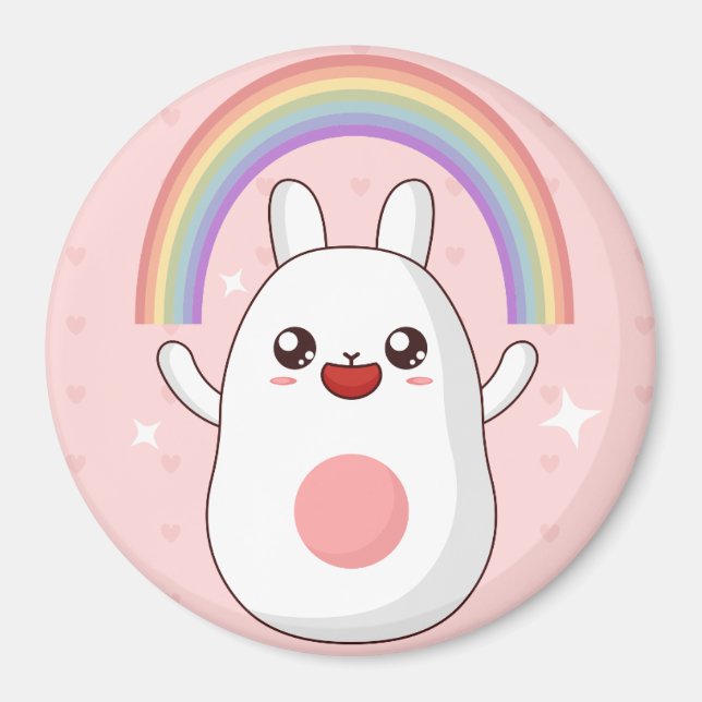 Cute Bunny Magnet (Front)