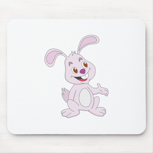 Cute Bunny Mouse Mat (Front)