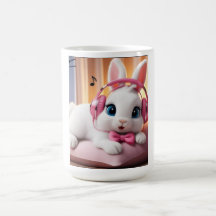 Cute Bunny Mug – Adorable Cartoon Rabbit Coffee Cu