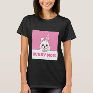 Cute Bunny Mum Pink T-Shirt