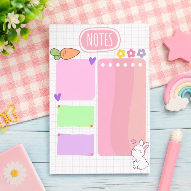 Cute Bunny Pastel Planner Notes (Creator Uploaded)
