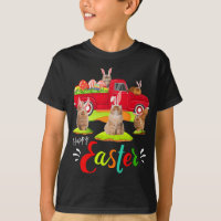 Cute Bunny Persian Cats Riding Red Truck Happy Eas