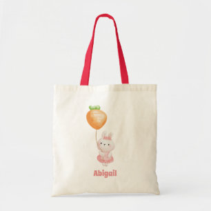 Cute Bunny - Personalised Easter Egg Hunt Tote Bag