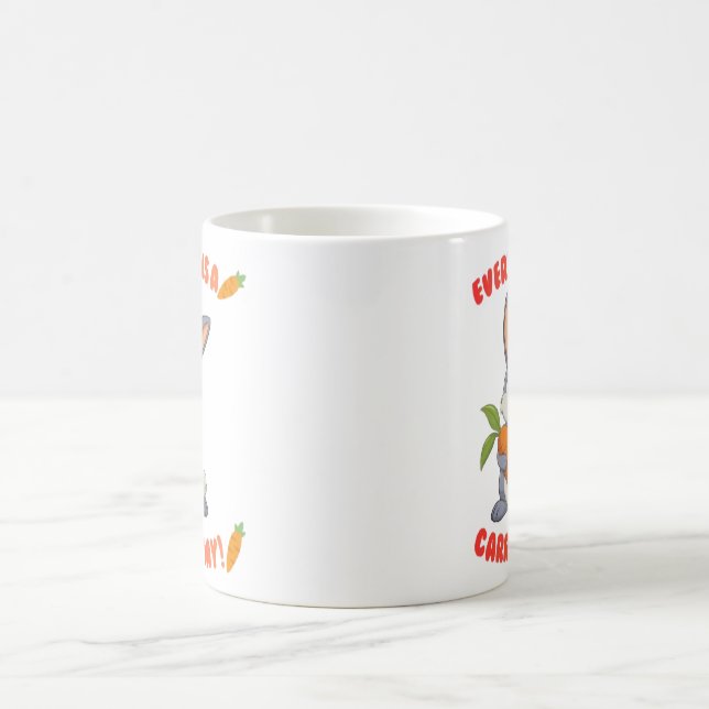 ​Cute Bunny Personalised Mug - Custom Name Coffee  (Center)