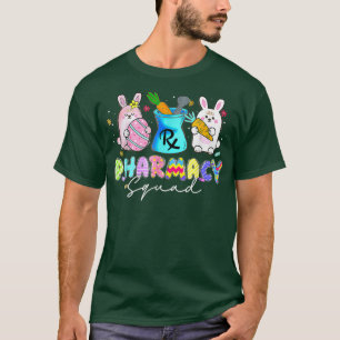 Cute Bunny Pharmacist Pharmacy Squad Happy T-Shirt