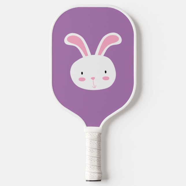 Cute Bunny Pickleball Paddle (Front)
