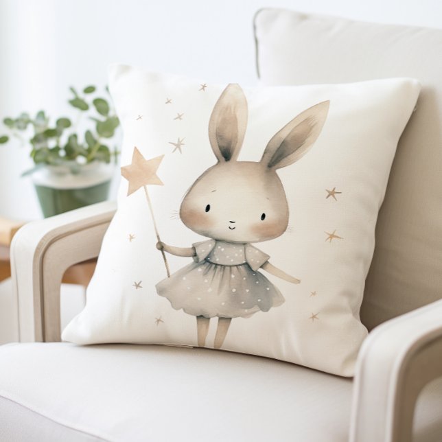 Cute Bunny Pillow, Star Wand Rabbit Cushion (Creator Uploaded)