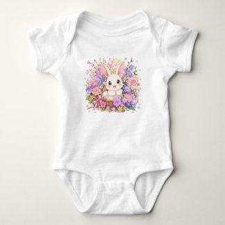 Cute Bunny Rabbit Baby Bodysuit