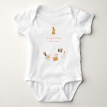 Cute Bunny Rabbit Birthday Baby Shower Invitation