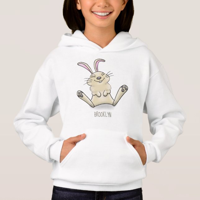 Cute bunny rabbit cartoon illustration (Front)