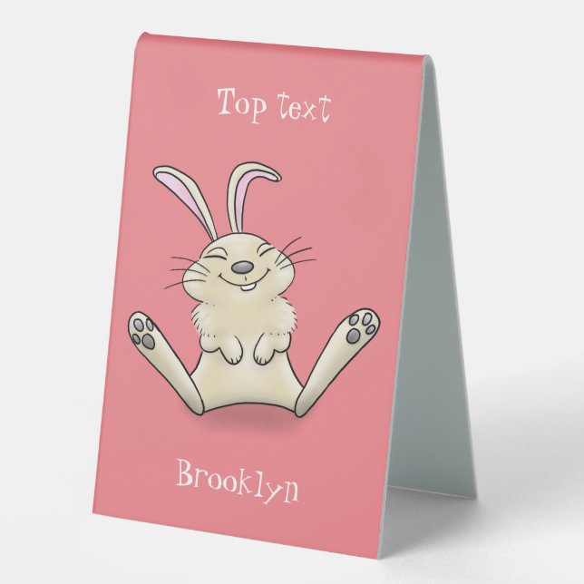 Cute bunny rabbit cartoon illustration (Front)