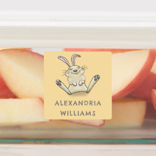 Cute bunny rabbit cartoon personalised