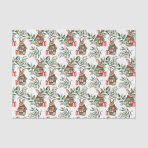Cute Bunny Rabbit Christmas Tissue Paper