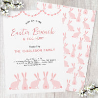 Cute Bunny Rabbit Easter Brunch