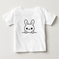 Cute Bunny Rabbit Face Cartoon Design