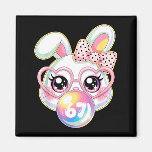 Cute Bunny Rabbit Face For Women Girls Kids Teens Magnet