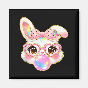 Cute Bunny Rabbit Face For Women Girls Kids Teens Magnet