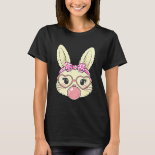 Cute Bunny Rabbit Face For Women Girls Kids Teens T-Shirt