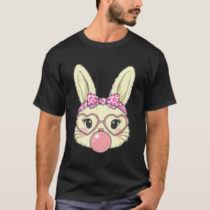 Cute Bunny Rabbit Face For Women Girls Kids Teens  T-Shirt