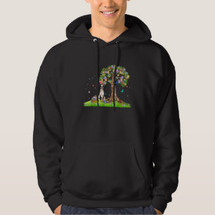 Cute Bunny Rabbit Face Tie Dye Glasses Girl Happy  Hoodie