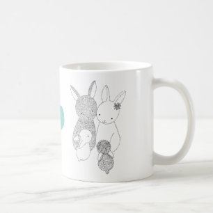 Cute Bunny Rabbit Happy Family Love Mother Mug