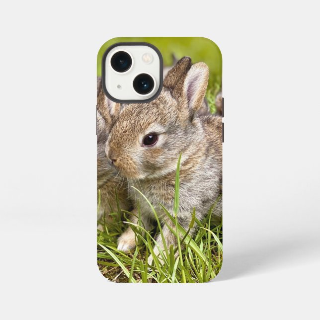 Cute Bunny Rabbit iPhone Case (Back)