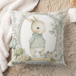 Cute Bunny Rabbit Personalized Cushion