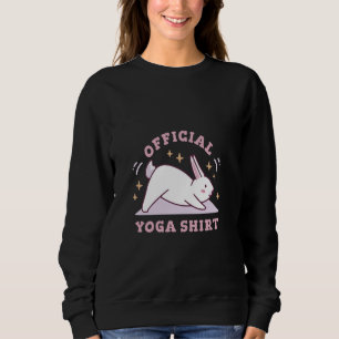 Cute Bunny Rabbit Yoga Pose Funny Yoga Themed Grap Sweatshirt
