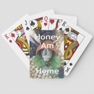 Cute Bunny Snacking Playing Cards