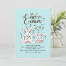 Cute Bunny Spring flower Easter Brunch
