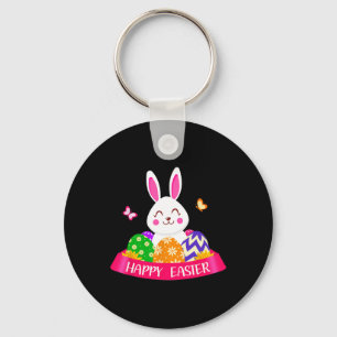 Cute Bunny Spring Hunt Eggs Rabbit Happy Easter Da Key Ring