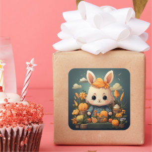 Cute bunny sticker
