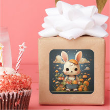 Cute bunny sticker