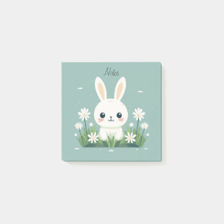 cute bunny sticky notes