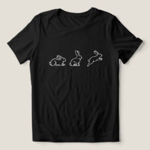 Cute Bunny T-Shirt, Minimalist Rabbit Shirt, Bunny