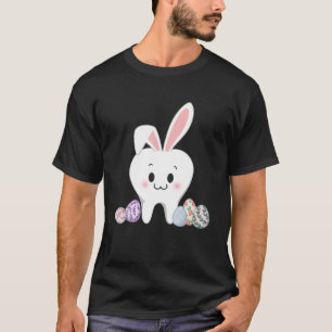 Cute Bunny Teeth Dentist Easter Day Gifts Dental L T-Shirt