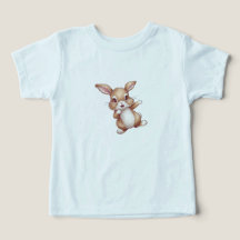 Cute Bunny Toddler T-Shirt Kid Animal Print