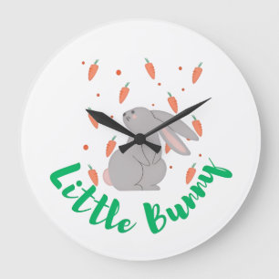 Cute Bunny Wall Clock – Perfect for Kids’ Room Dec