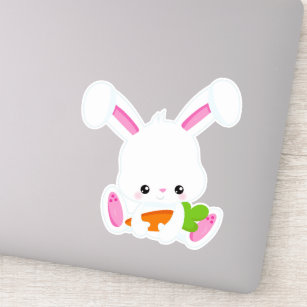 Cute Bunny, White Bunny, Little Bunny, Carrot