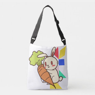 Cute Bunny with Carrot Tote Bag
