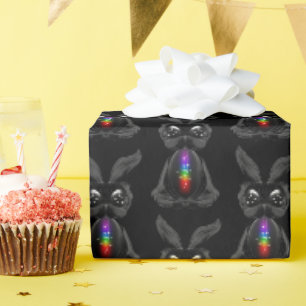 Cute Bunny with Chakra Rainbow Soul Wrapping Paper