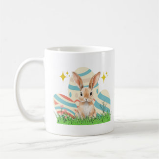 Cute Bunny with custom text Coffee Mug