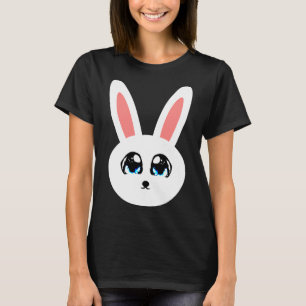 Cute Bunny Women's Black T-Shirt